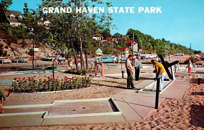 Grand Haven State Park - Old Postcard (newer photo)